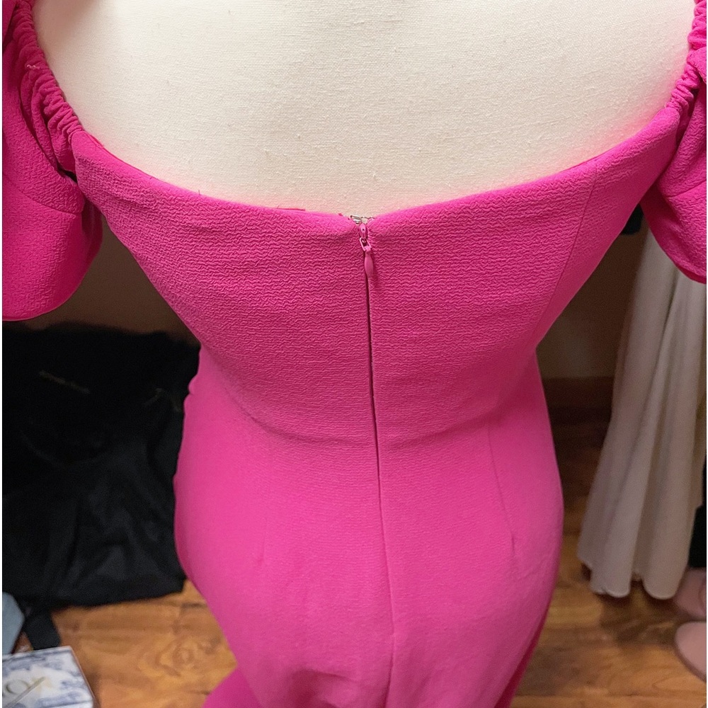 Authentic Dolce & Gabbana RARE RUNWAY Pink Exaggerated Sleeve Formal Gown /Dress - Picture 10 of 14